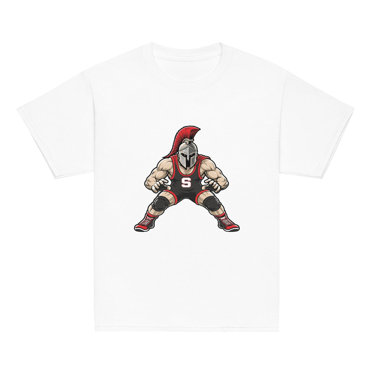 Classic | Youth T Shirt | Spartan Wrestling Club | Mascot Logo