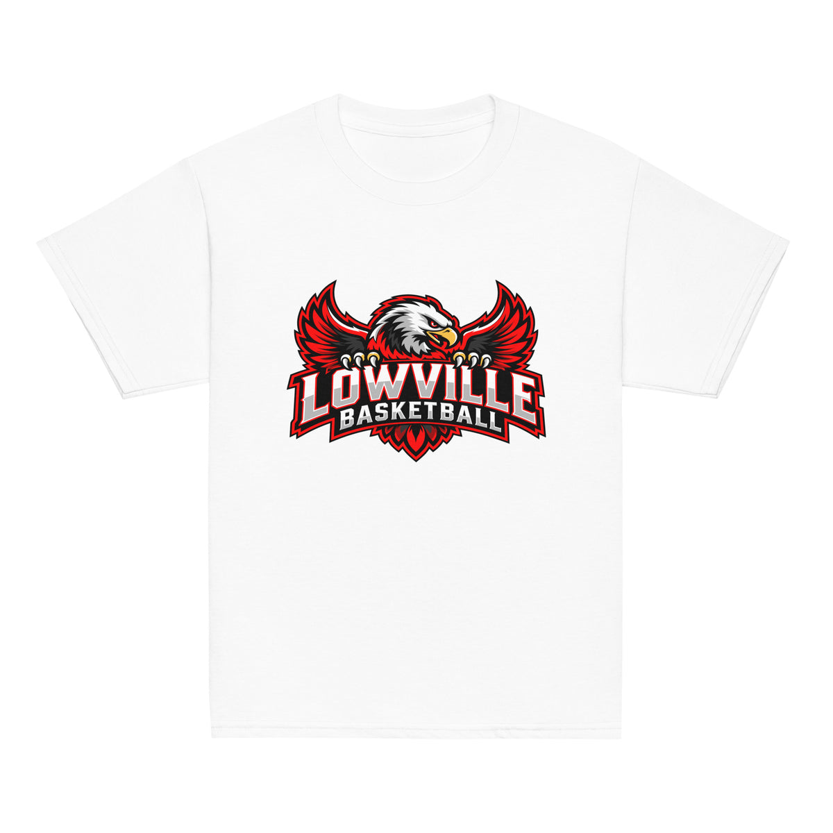 Classic | Youth T Shirt | Lowville Girls Basketball | Emblem Logo