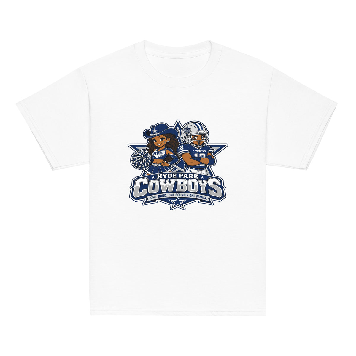 Classic | Youth T Shirt | Hyde Park Cowboys | Vanguard Logo
