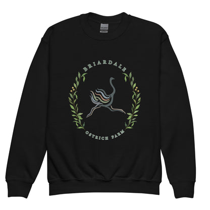 Classic | Youth Sweatshirt | Briardale Ostrich Farm | Crest Logo
