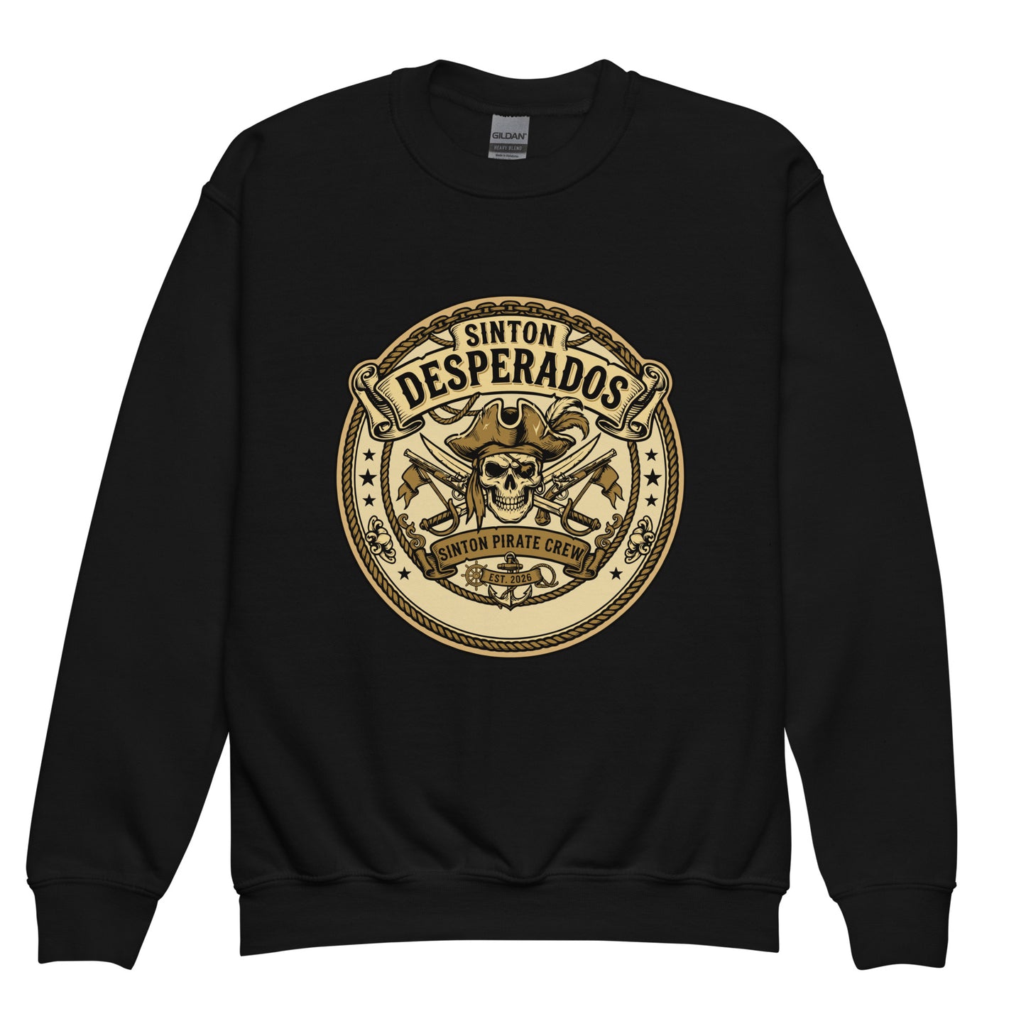 Classic | Youth Sweatshirt | Sinton Desperados Baseball | Badge Logo