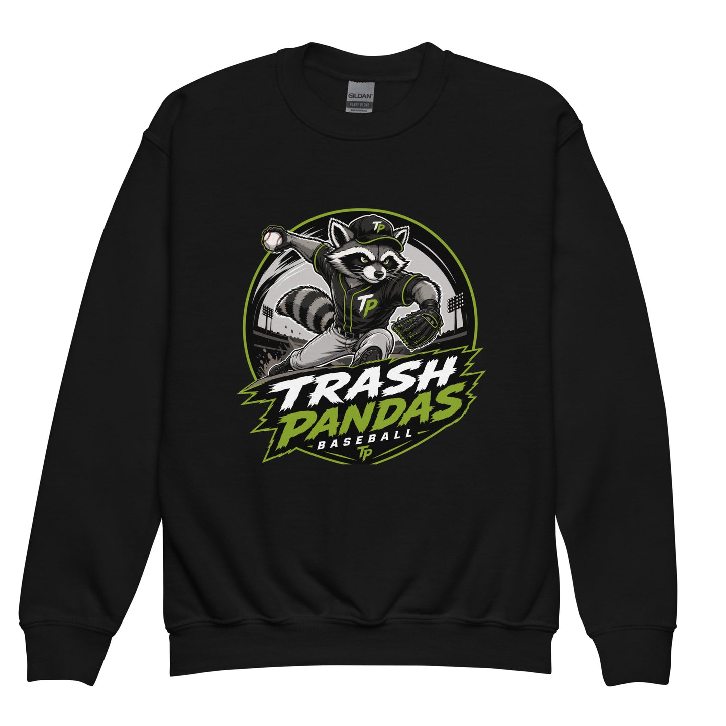 Classic | Youth Sweatshirt | Trash Pandas Baseball Organization | Vanguard Logo