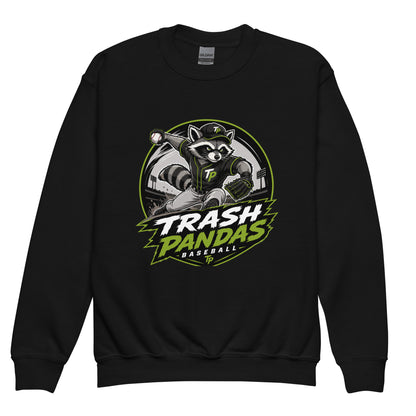 Classic | Youth Sweatshirt | Trash Pandas Baseball Organization | Vanguard Logo