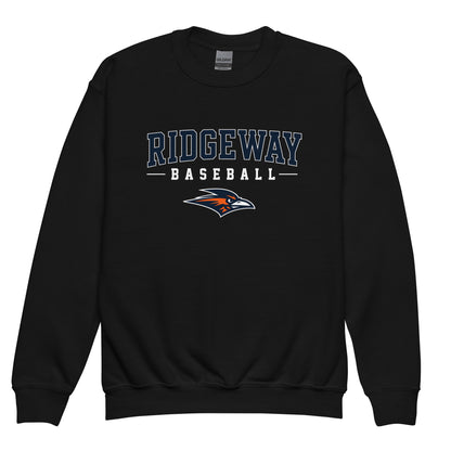 Classic | Youth Sweatshirt | Ridgeway High School Baseball | Modern Script Logo