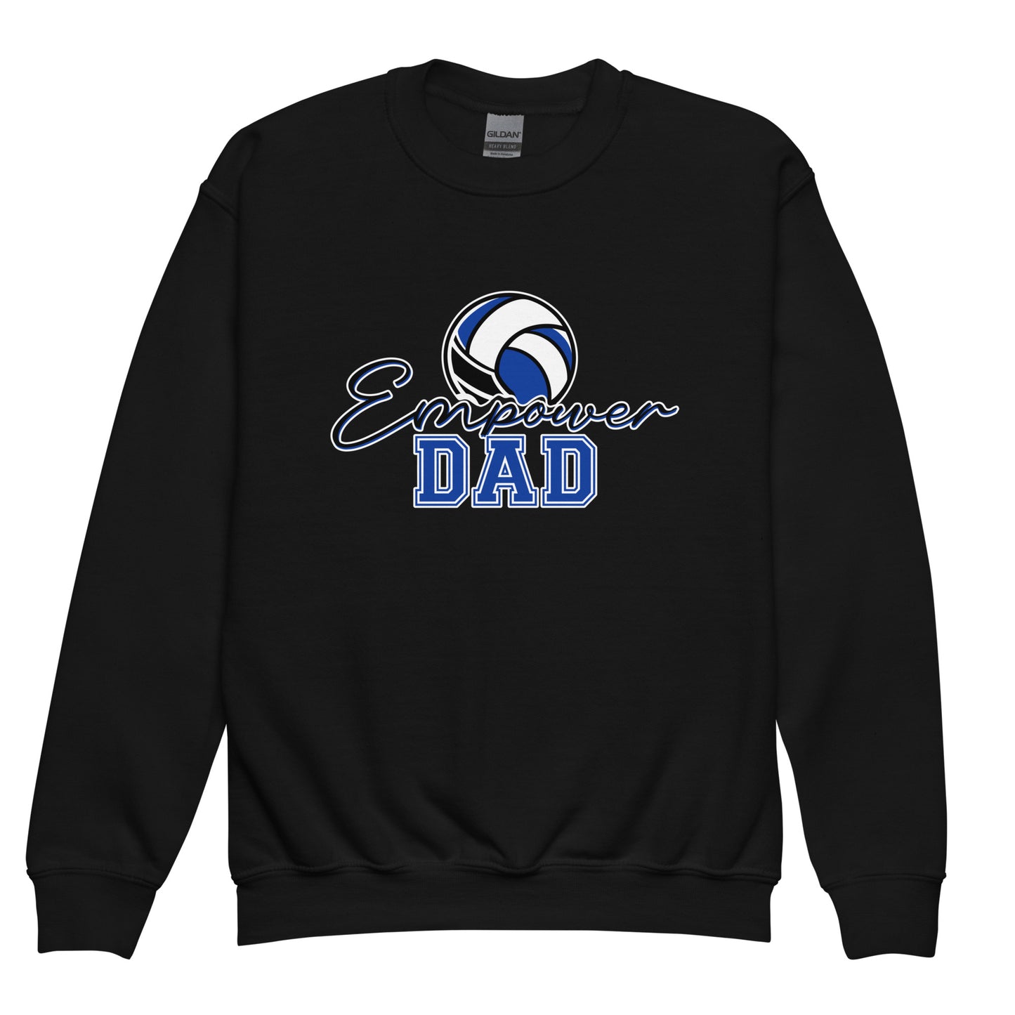 Classic | Youth Sweatshirt | Empower Volleyball Club | Dad Crest Logo