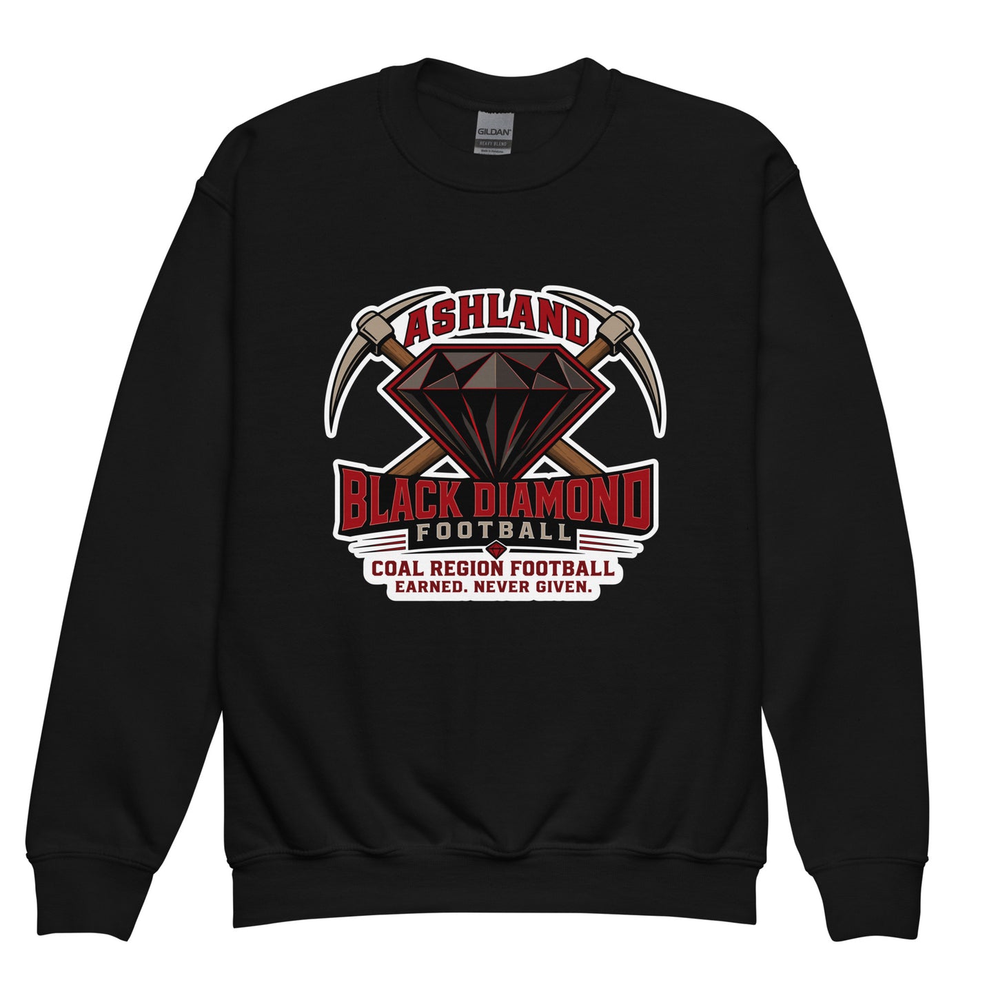 Classic | Youth Sweatshirt | Ashland Black Diamonds | Vanguard Logo