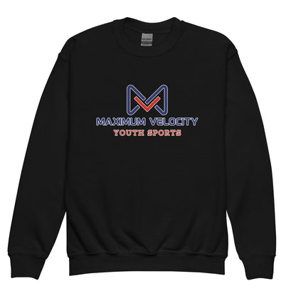 Classic | Youth Sweatshirt | Maximum Velocity Youth Sports | Emblem Logo