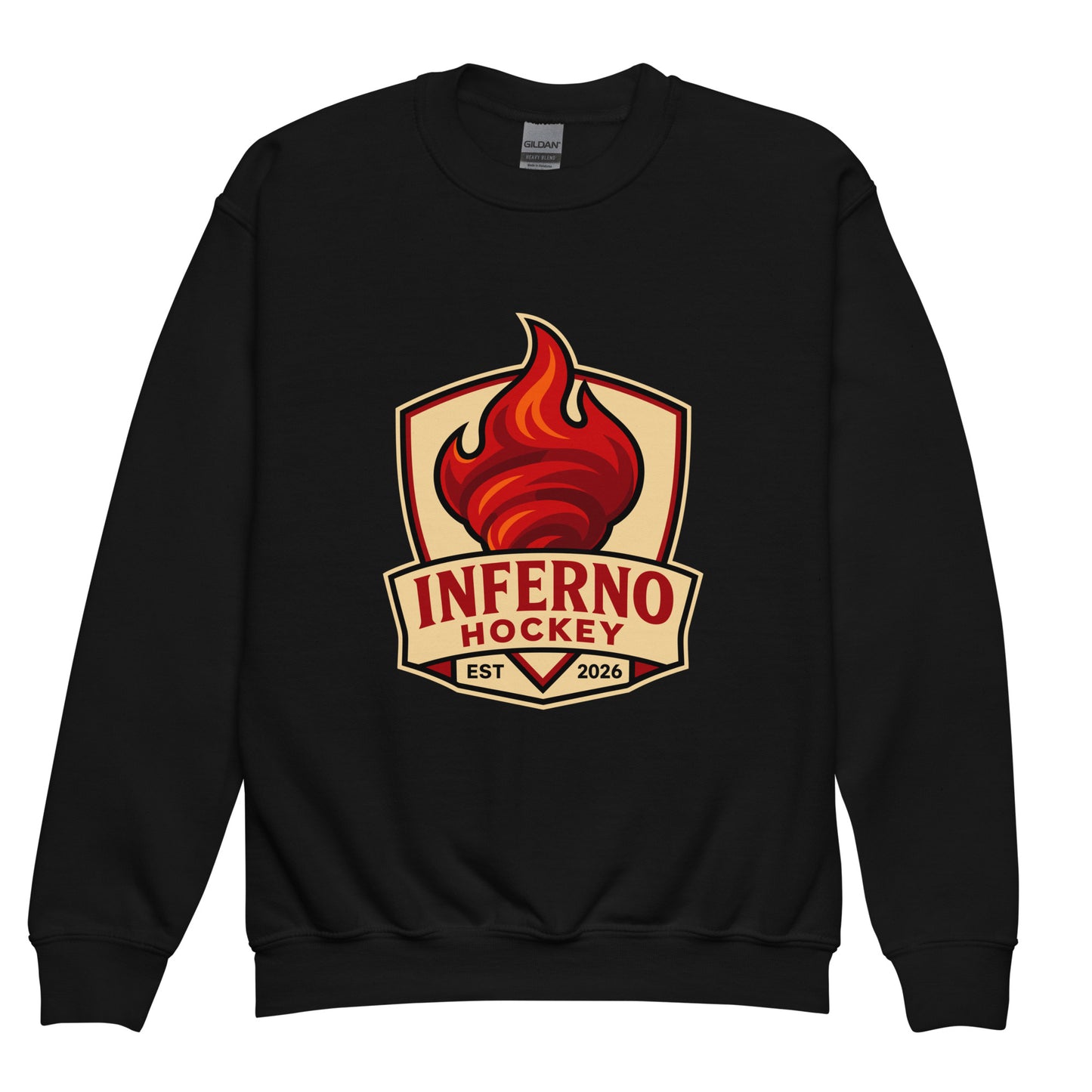 Classic | Youth Sweatshirt | Inferno Hockey | Crest Logo