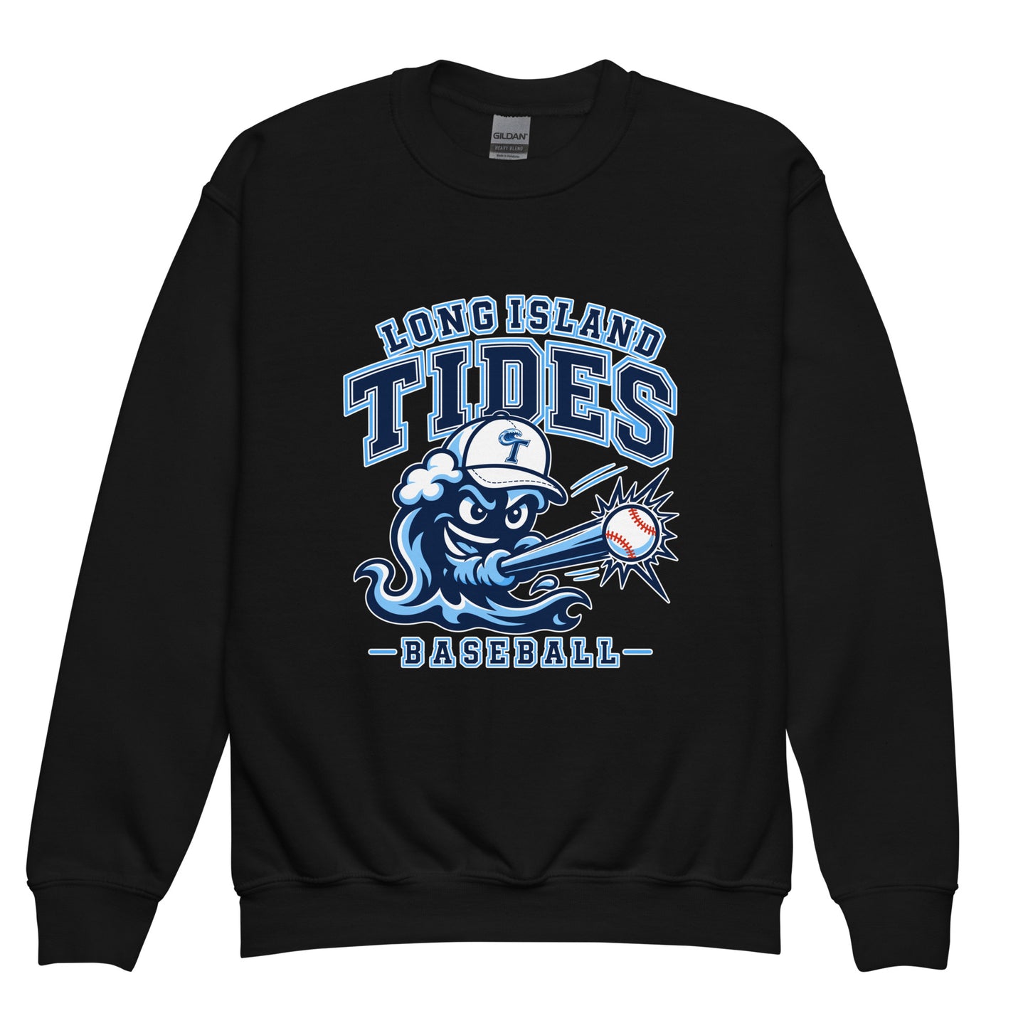 Classic | Youth Sweatshirt | Long Island Tides Baseball | Valor Logo