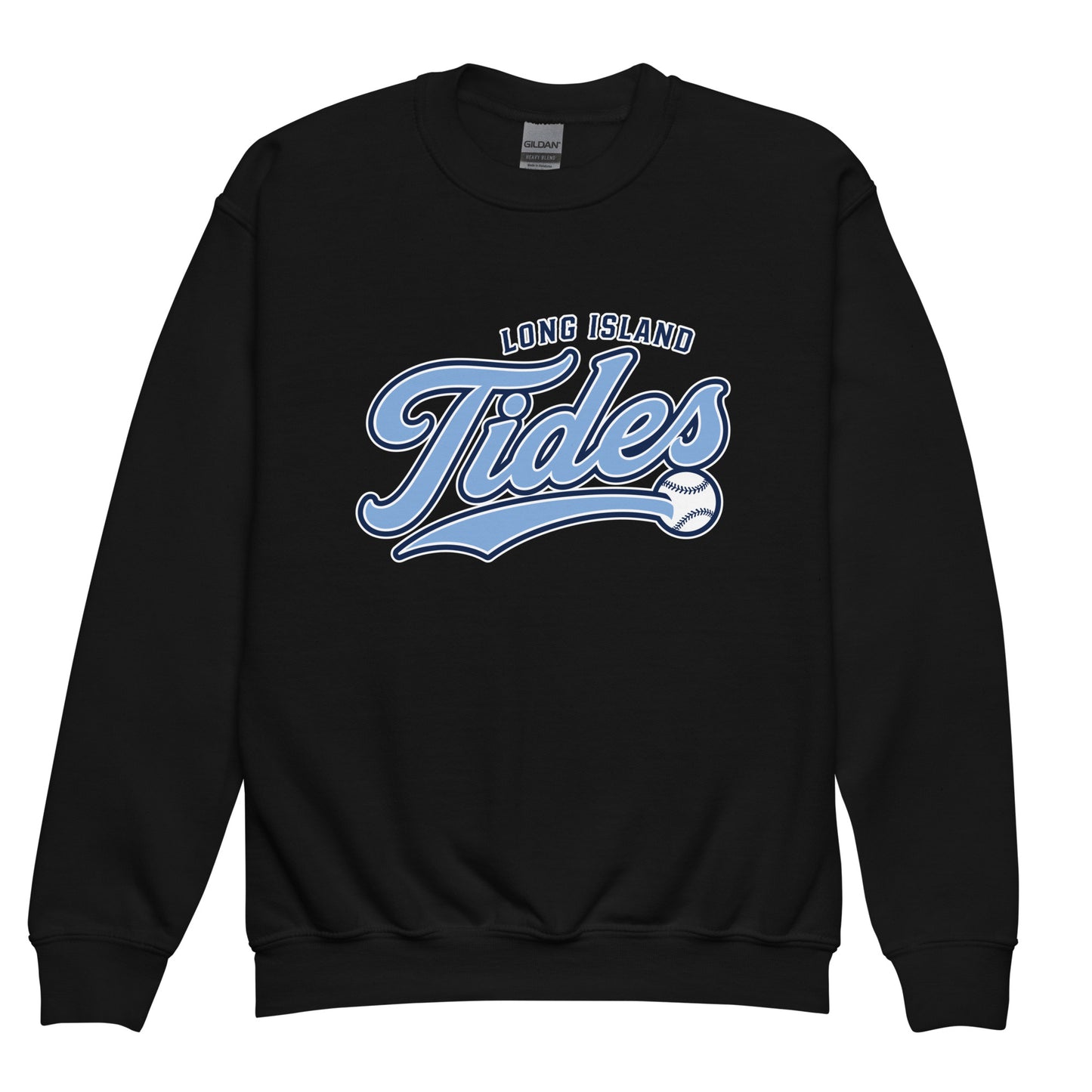 Classic | Youth Sweatshirt | Long Island Tides Baseball | Athletics Logo