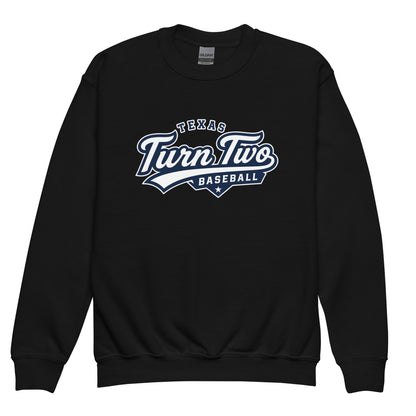 Classic | Youth Sweatshirt | Texas Turn Two Baseball | Athletics Logo