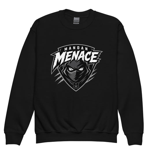 Classic | Youth Sweatshirt | Mandan Menace | Shield Logo