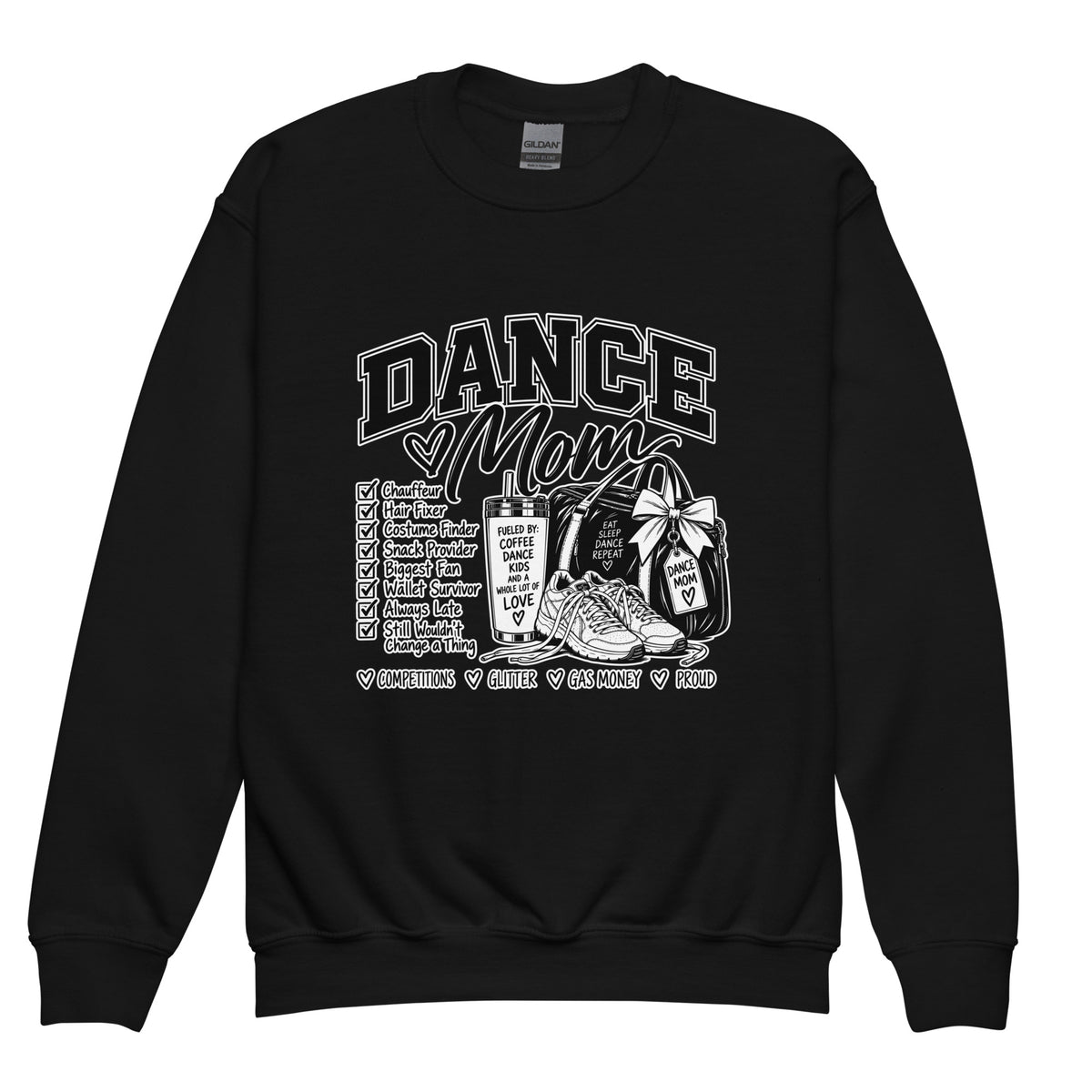 Classic | Youth Sweatshirt | Dance Life | Mom Crest Logo