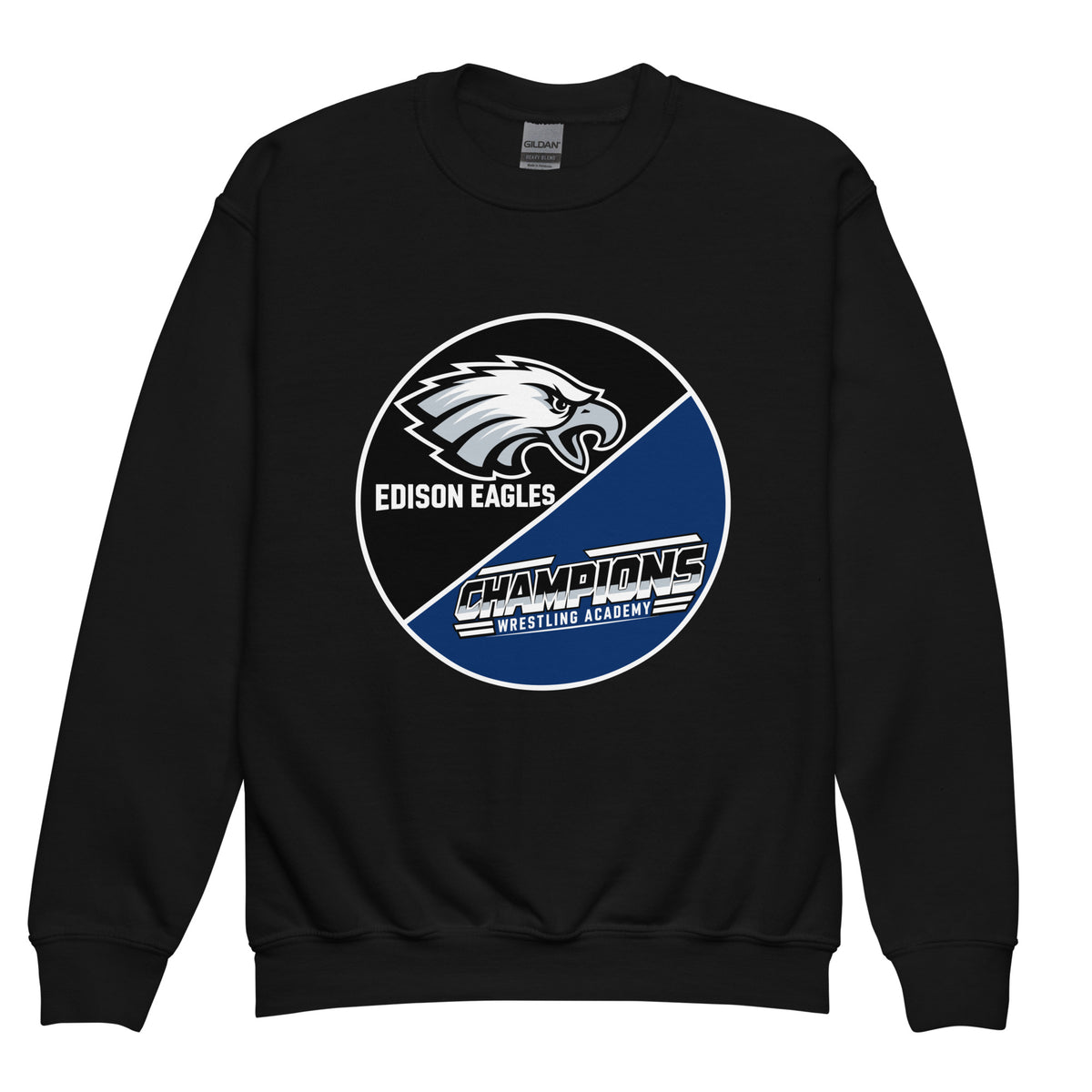 Classic | Youth Sweatshirt | Edison Eagles/CWA Wrestling | Badge Logo