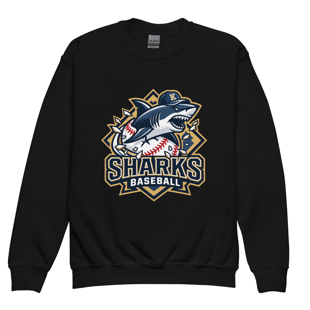 Classic | Youth Sweatshirt | Sharks Diamond Sports | Valor Logo