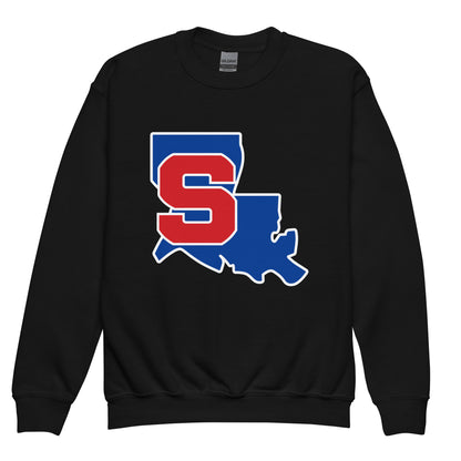 Classic | Youth Sweatshirt | Louisiana Slam Baseball | Crest Logo