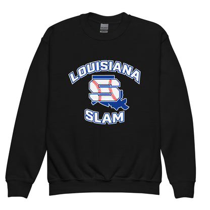 Classic | Youth Sweatshirt | Louisiana Slam Baseball | Emblem Logo