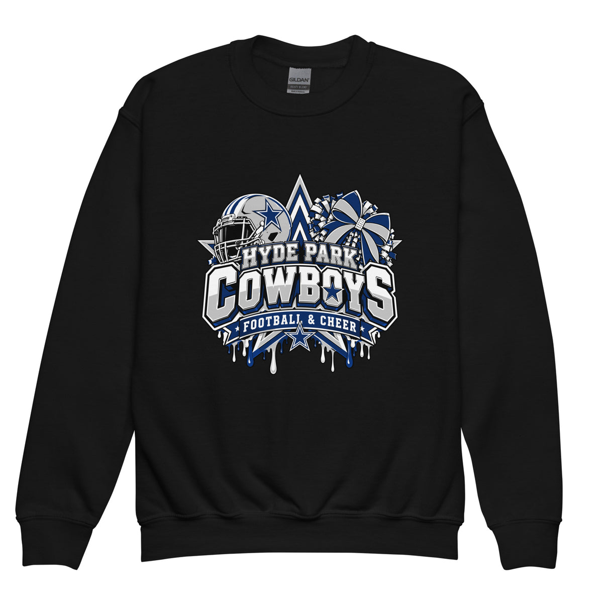 Classic | Youth Sweatshirt | Hyde Park Cowboys | Crest Logo