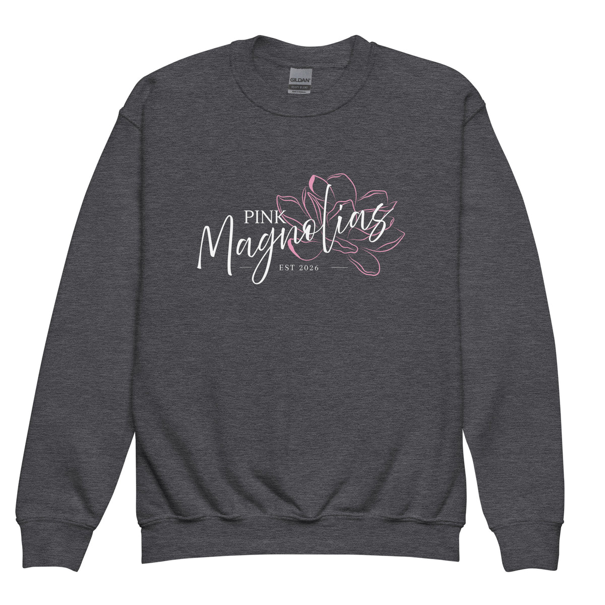 Classic | Youth Sweatshirt | Pink Magnolias Dance | Modern Script Logo