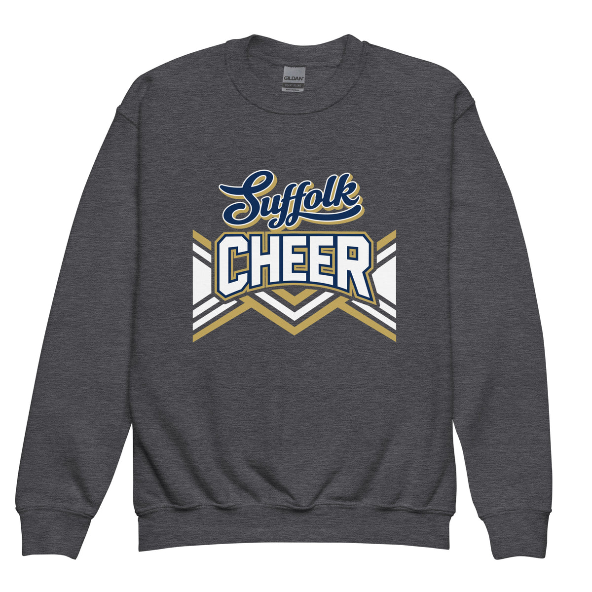 Classic | Youth Sweatshirt | Suffolk University Cheerleading | Vanguard Logo