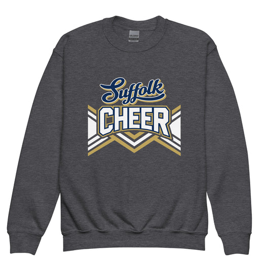 Classic | Youth Sweatshirt | Suffolk University Cheerleading | Vanguard Logo