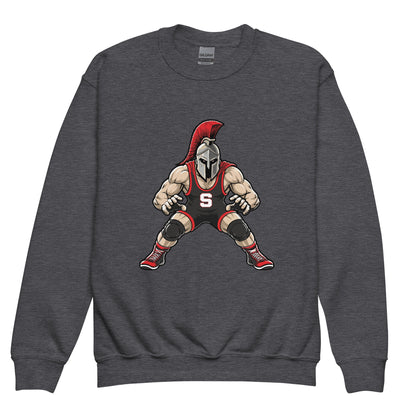 Classic | Youth Sweatshirt | Spartan Wrestling Club | Mascot Logo