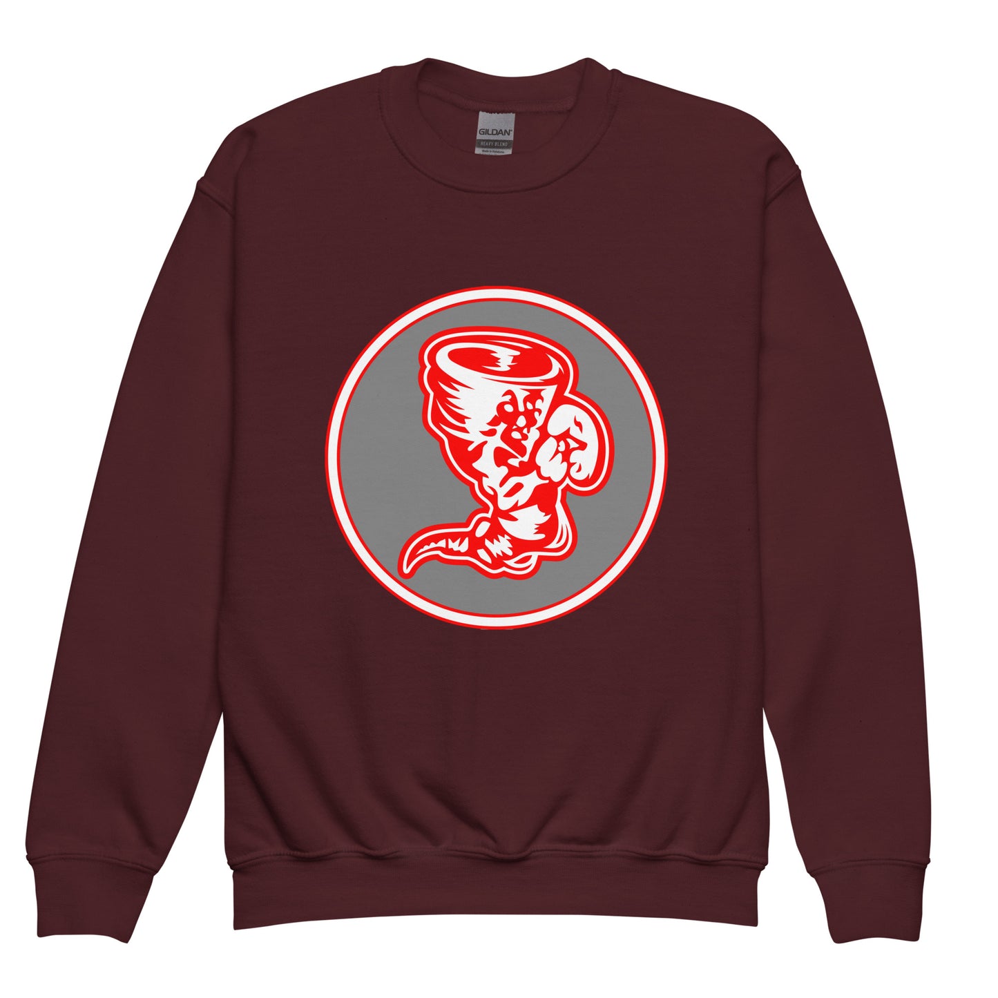 Classic | Youth Sweatshirt | Bay High Softball | Badge Logo