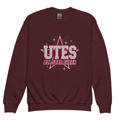 Classic | Youth Sweatshirt | Utes Allstar Cheer | Crest Logo