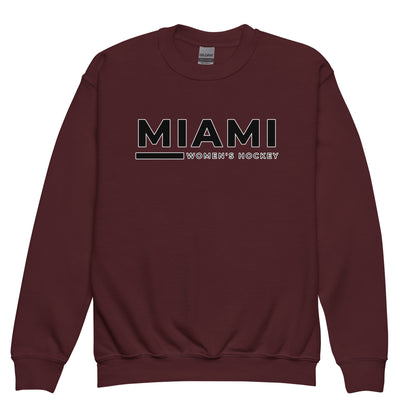 Classic | Youth Sweatshirt | Miami Women's Hockey | Lettermark Logo