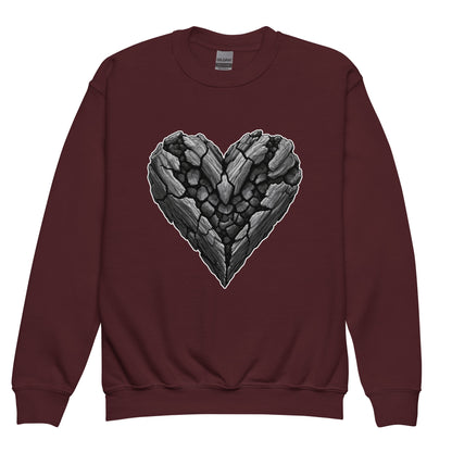 Classic | Youth Sweatshirt | Obsidian Heartbeat | Emblem Logo