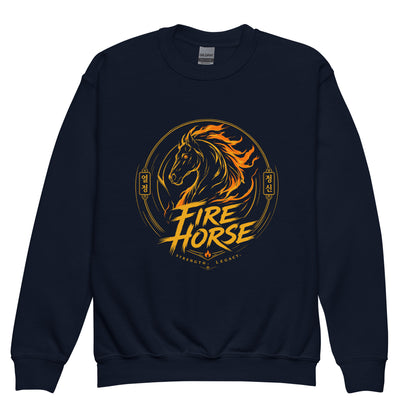 Classic | Youth Sweatshirt | Fire Horse Masters | Vanguard Logo