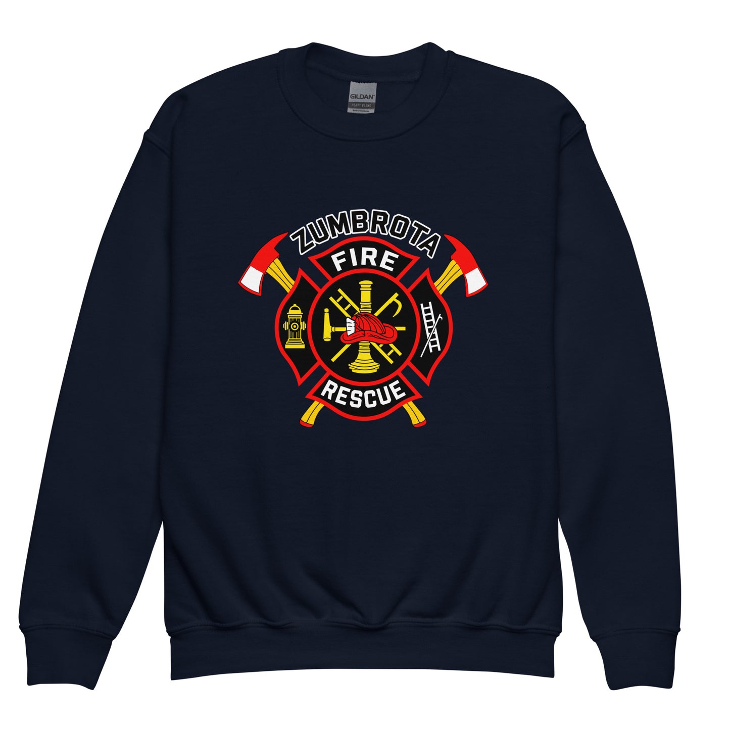 Classic | Youth Sweatshirt | Zumbrota Fire Department | Vanguard Logo