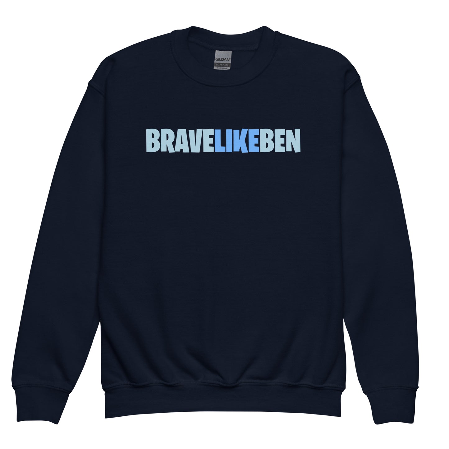 Classic | Youth Sweatshirt | Brave Like Ben | Wordmark Logo