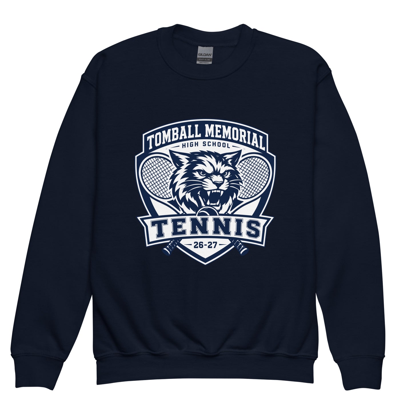 Classic | Youth Sweatshirt | TMHS Tennis | Shield Logo