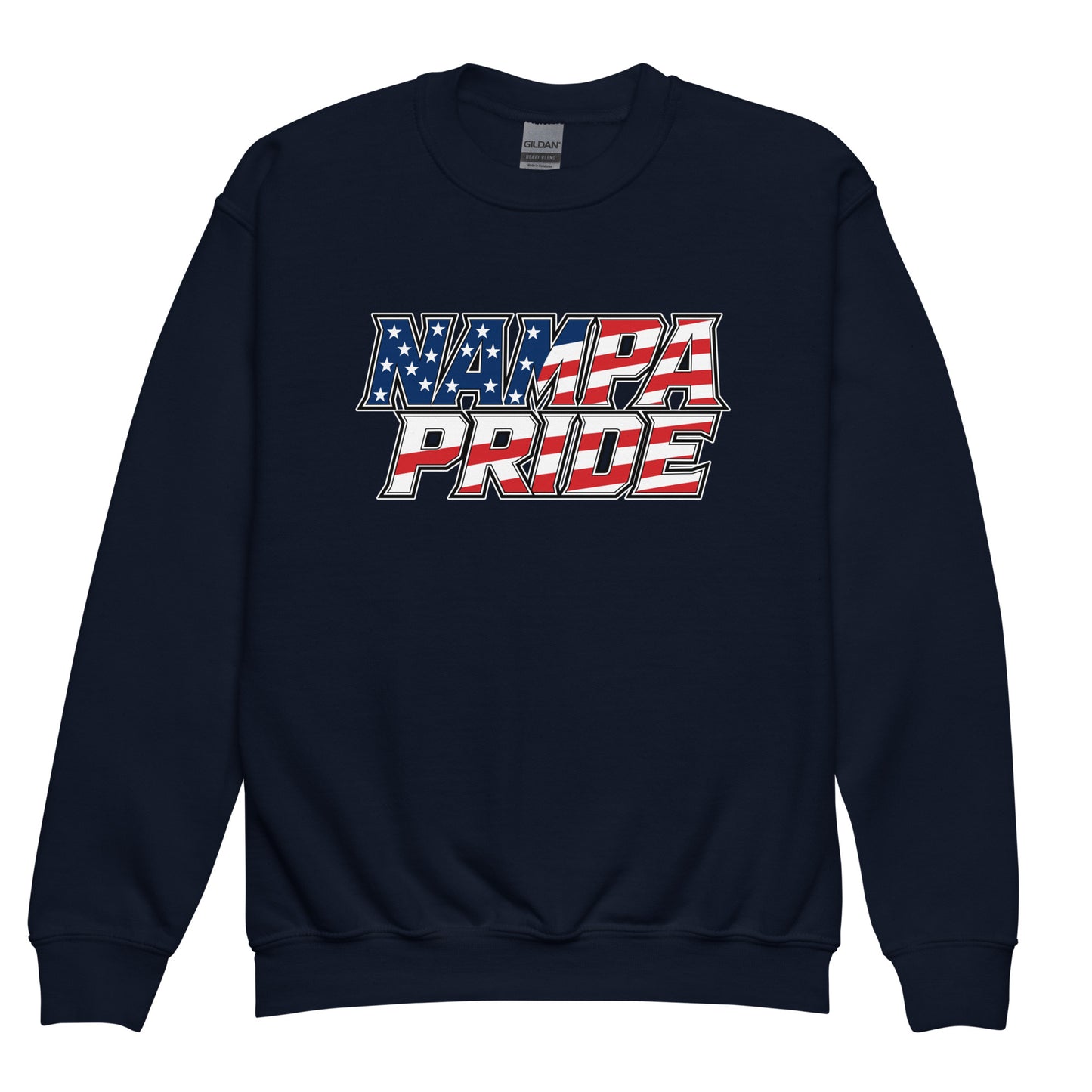 Classic | Youth Sweatshirt | Nampa Pride | Modern Script Logo