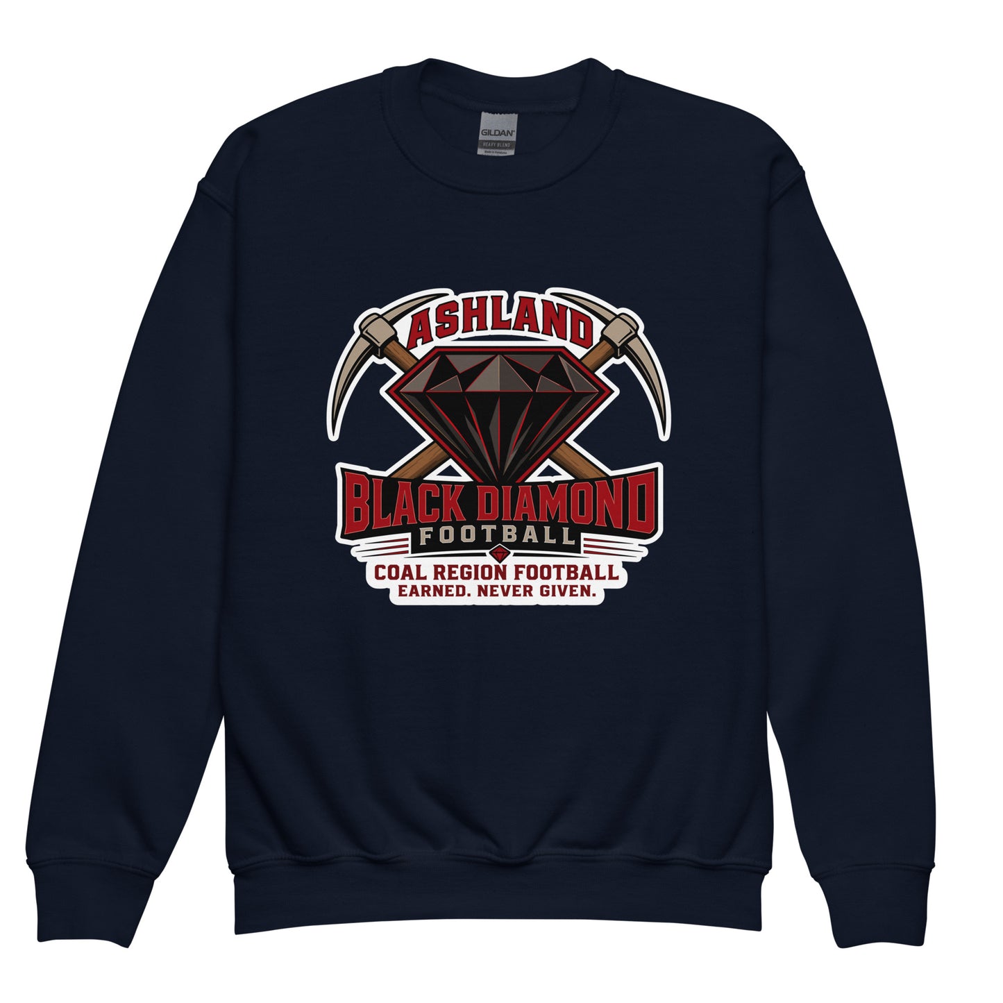 Classic | Youth Sweatshirt | Ashland Black Diamonds | Vanguard Logo