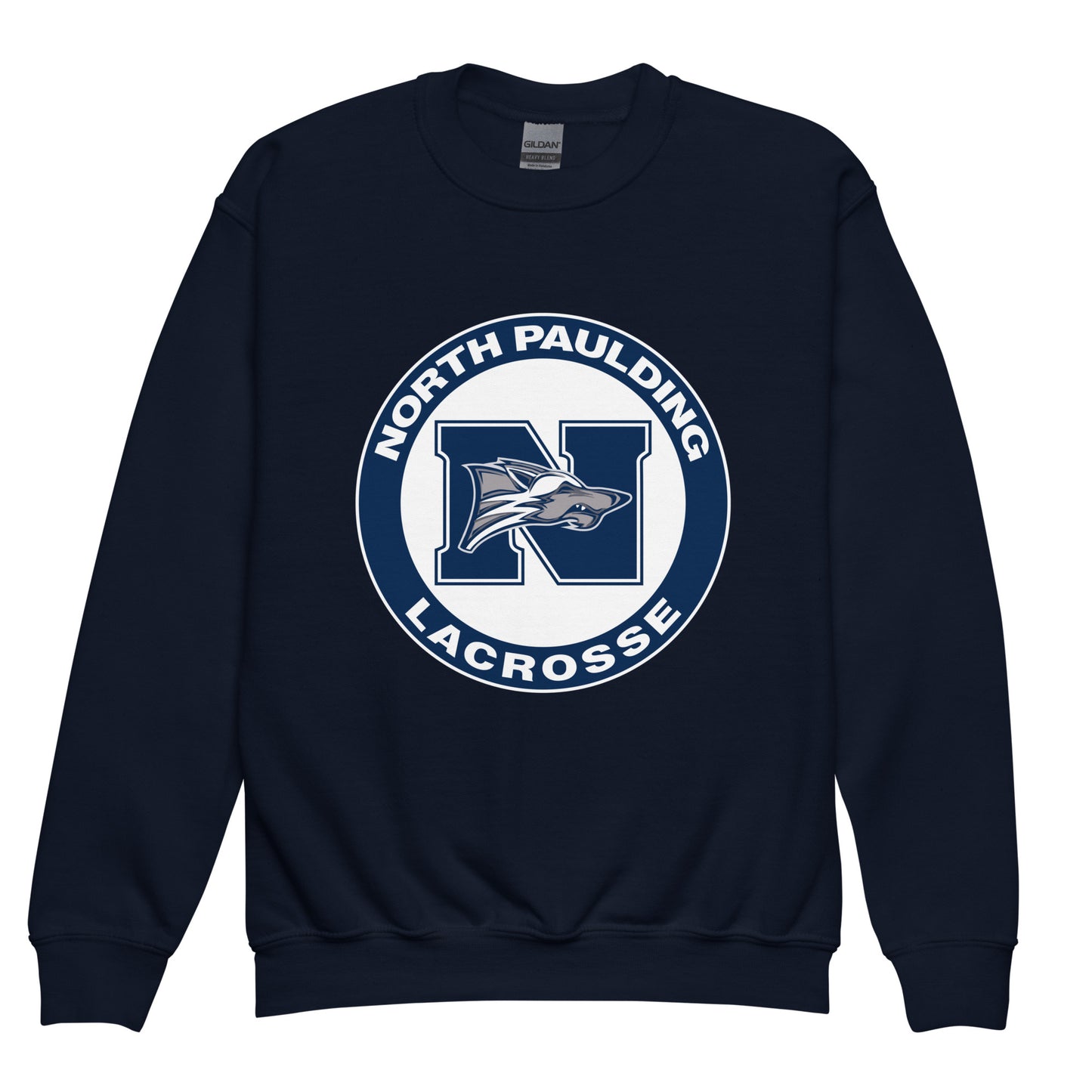 Classic | Youth Sweatshirt | North Paulding Lacrosse | Badge Logo