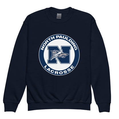 Classic | Youth Sweatshirt | North Paulding Lacrosse | Badge Logo