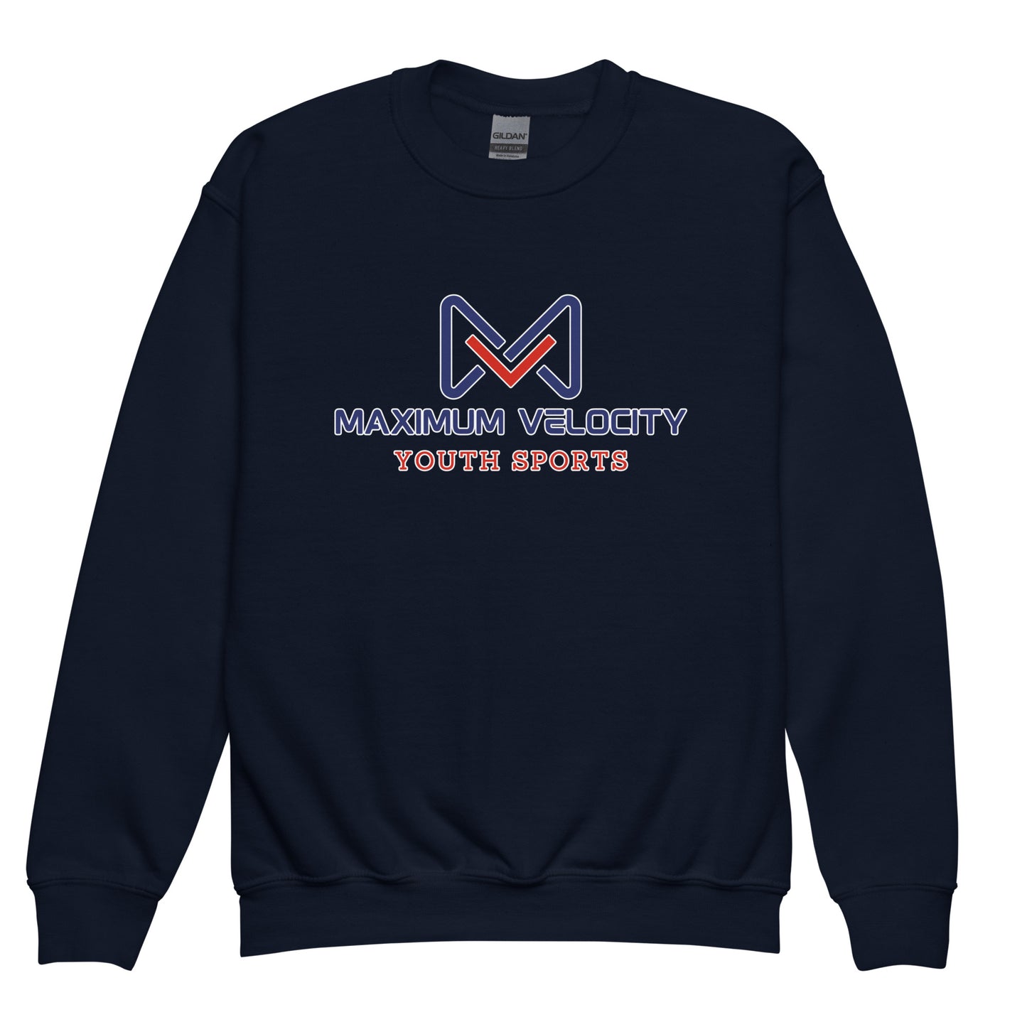 Classic | Youth Sweatshirt | Maximum Velocity Youth Sports | Emblem Logo