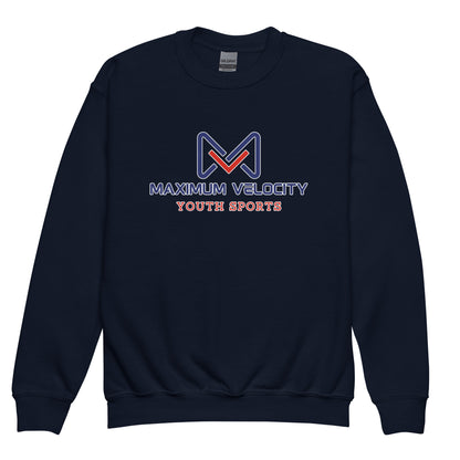 Classic | Youth Sweatshirt | Maximum Velocity Youth Sports | Emblem Logo