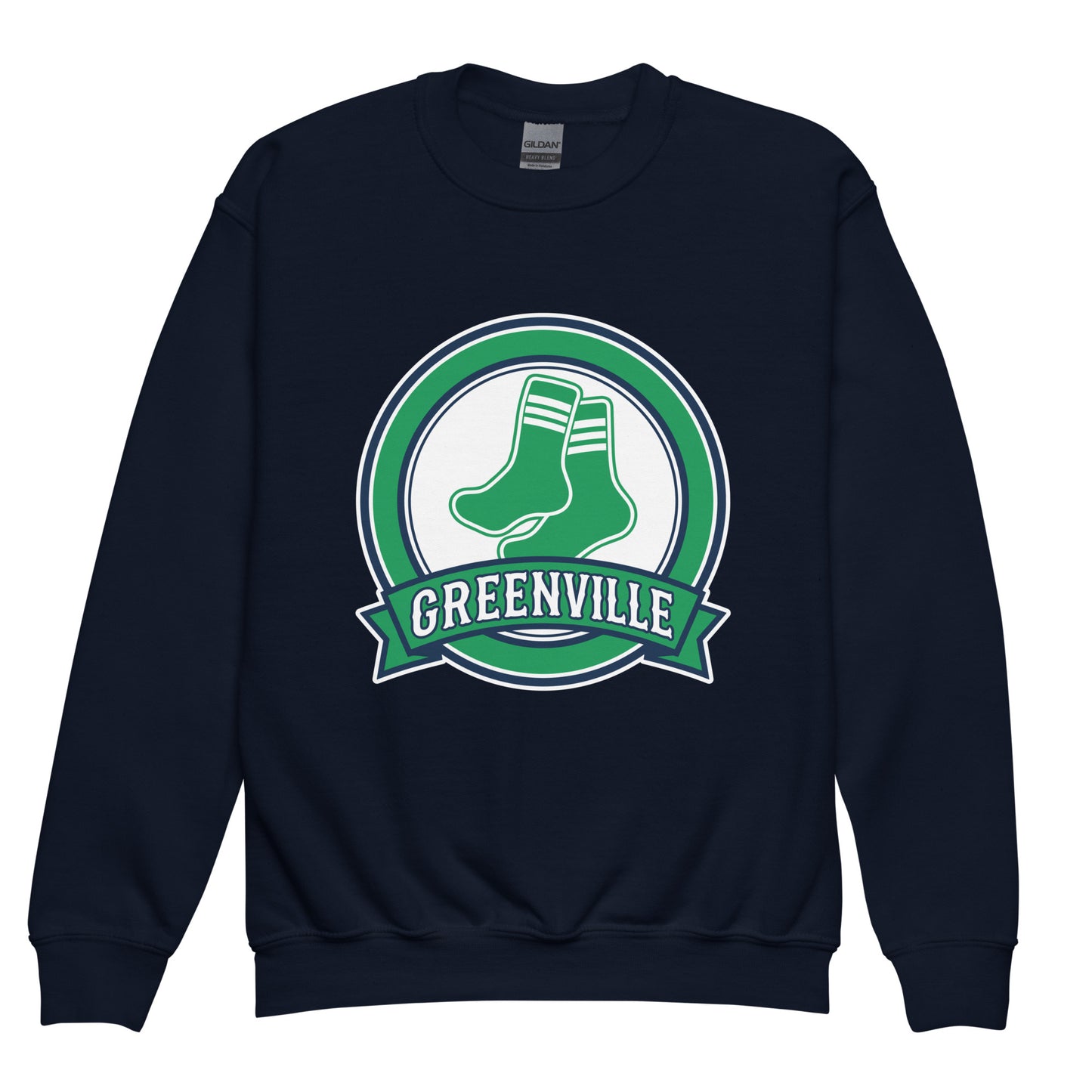 Classic | Youth Sweatshirt | Greenville Sox | Badge Logo
