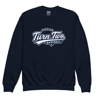 Classic | Youth Sweatshirt | Texas Turn Two Baseball | Athletics Logo