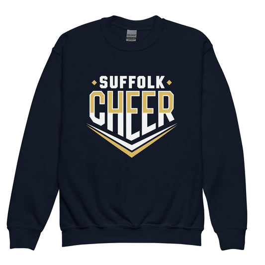Classic | Youth Sweatshirt | Suffolk University Cheerleading | Emblem Logo