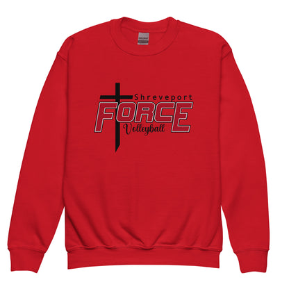 Classic | Youth Sweatshirt | Shreveport Force Volleyball | Crest Logo