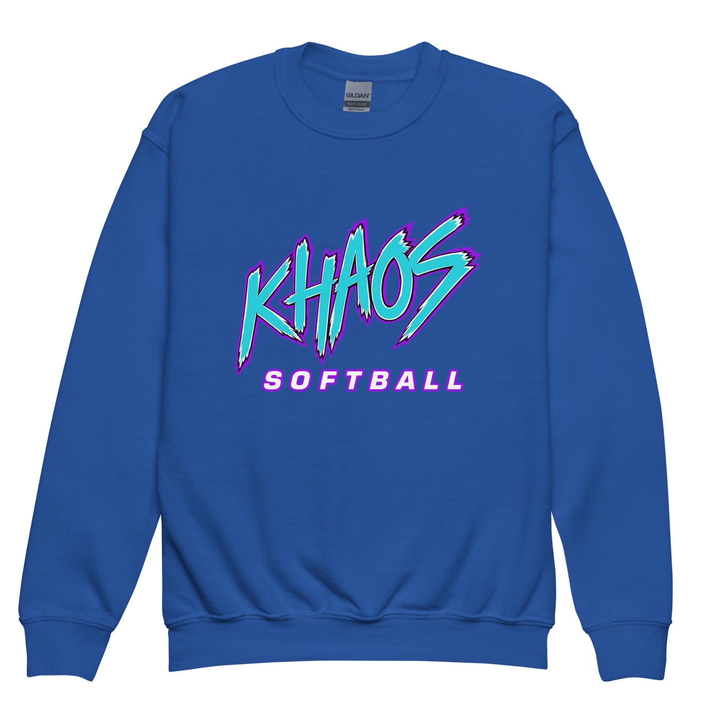 Classic | Youth Sweatshirt | Khaos Softball | Atlhetics Logo