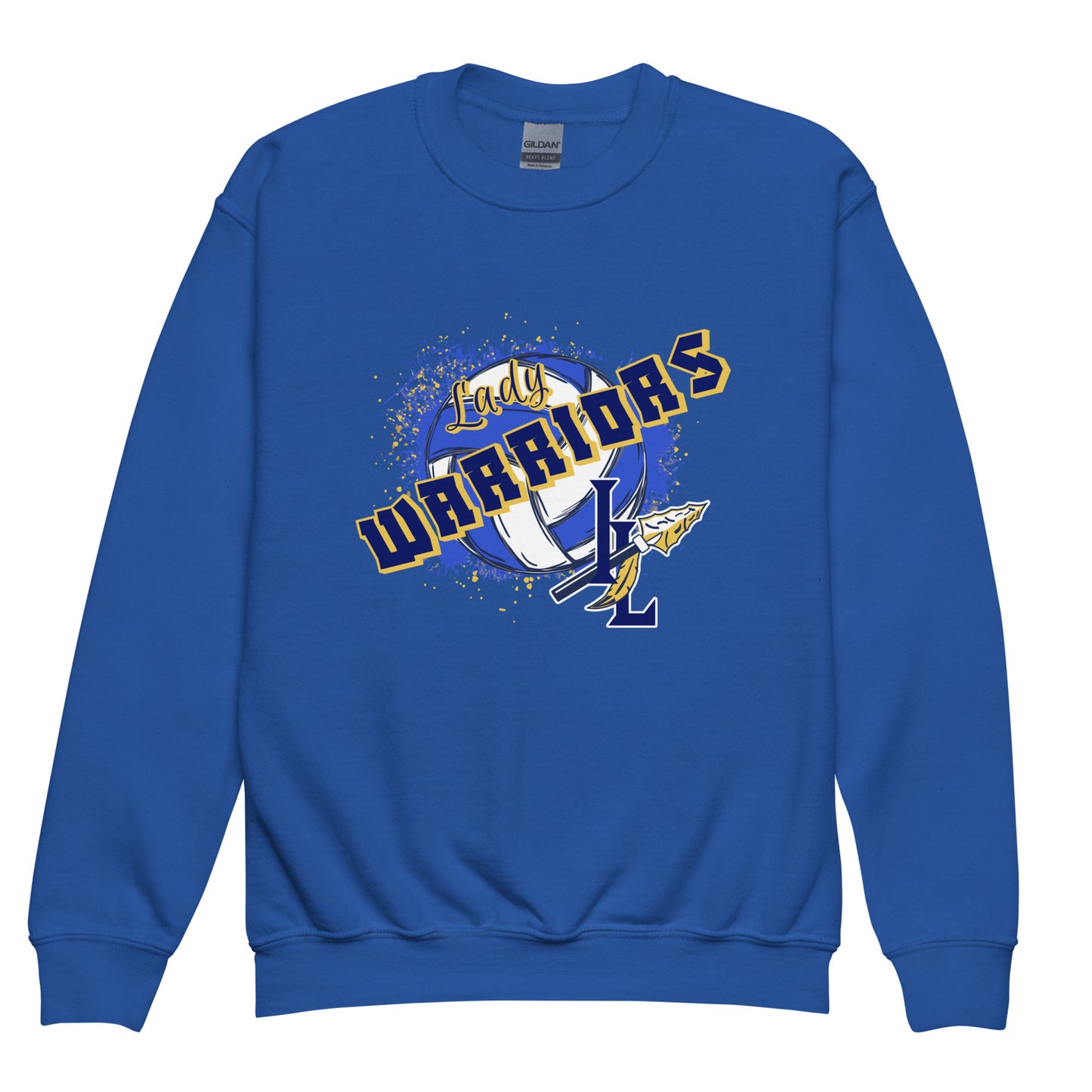 Classic | Youth Sweatshirt | Indian Land Middle School Volleyball | Vanguard Warriors Logo