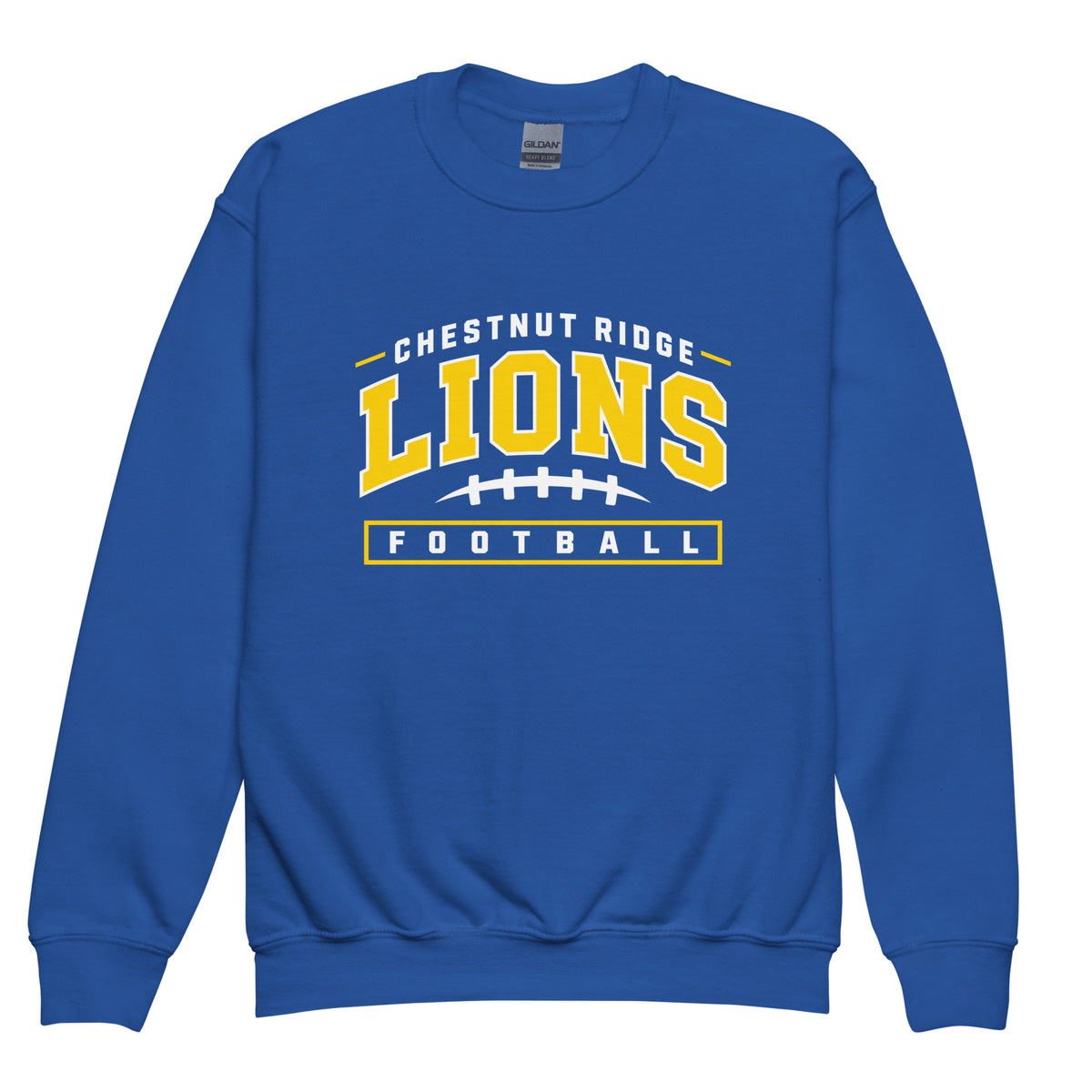 Classic | Youth Sweatshirt | Chestnut Ridge Lions Football | Valor Logo