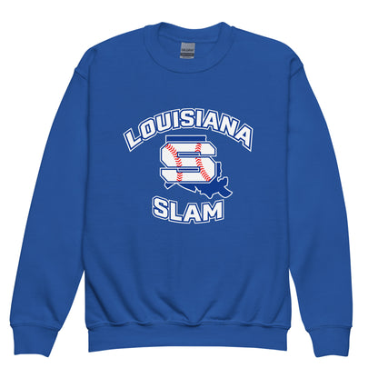 Classic | Youth Sweatshirt | Louisiana Slam Baseball | Emblem Logo