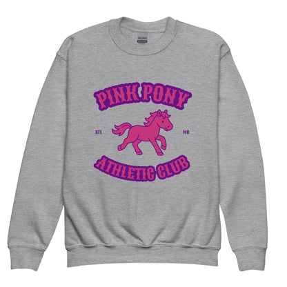 Classic | Youth Sweatshirt | Pink Pony Athletic Club | Crest Logo