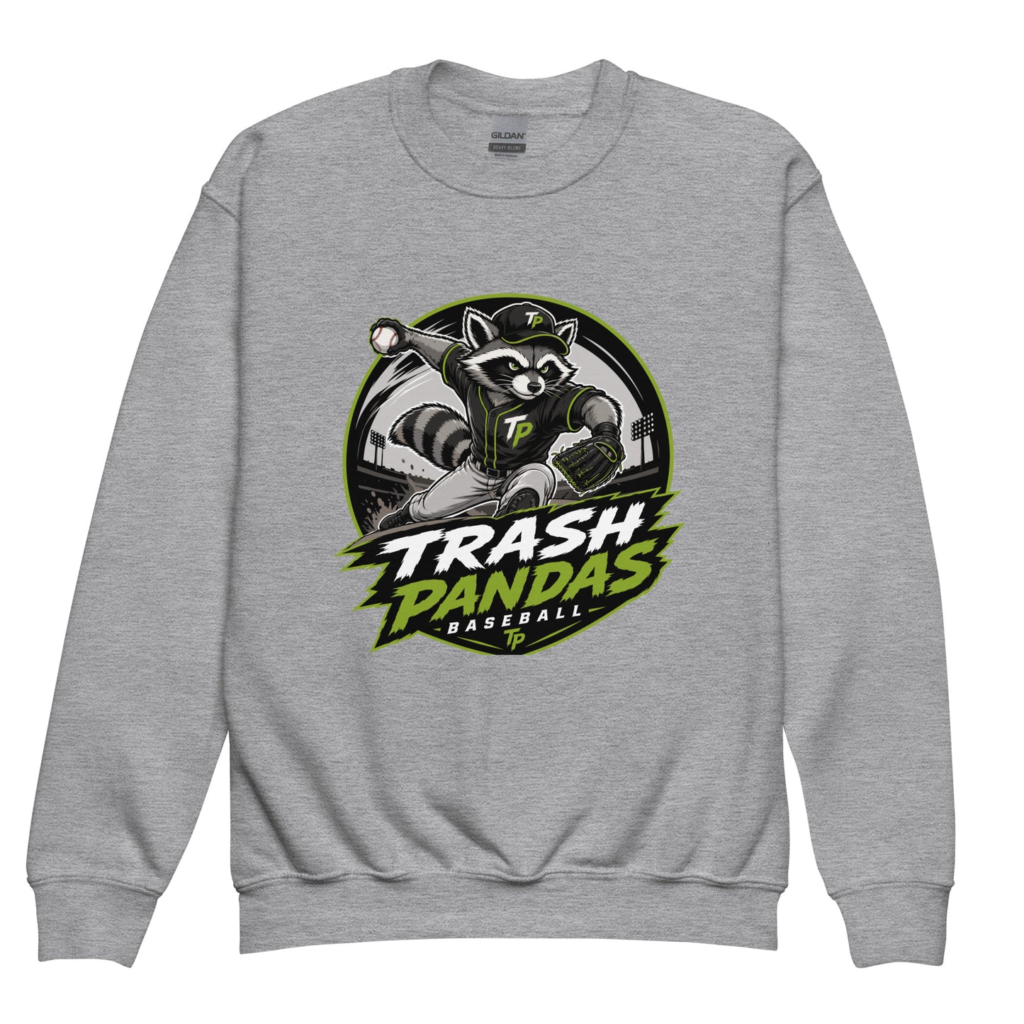 Classic | Youth Sweatshirt | Trash Pandas Baseball Organization | Vanguard Logo